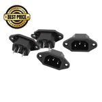 Uxcell 4 Pcs Ac 250v 10a Iec 320 C14 Panel Mount Plug Adapter Power Silver. Fixed Price $13.98.