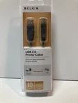 Belkin Usb 2.0 Printer Cable 10 Feet Connect Computer To. Fixed Price $9.97.