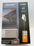 Monster 8' 4k Hdmi Certified Premium Cable W/ Gold Plated Connector Tips Nib. Fixed Price $14.00.