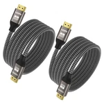 Yinker 8k Hdmi Cable - 6ft/2pack, 60hz 4k 120hz 2.1 6ft, Silver. Fixed Price $14.82.