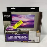 Sanus - In-wall Cable Concealer Recessed Power Kit For Mounted Tvs White. Fixed Price $13.93.