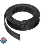 Uxcell 10 Ft - 1.25 Inch Expandable Braided Cable Sleeve, Pet Managemen. Fixed Price $20.00.