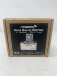 Fosmon Home Theater Wall Plate Standard 2-gang Gold Plated Copper Open Box. Fixed Price $24.89.