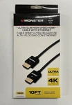 Monster Ultra Slim High Speed 4k 10ft Hdmi Cable With Ethernet Jhiu0011. Fixed Price $20.00.