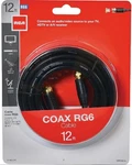 Rca Vh612r 12' Coax Rg6 Cable Black. Fixed Price $10.99.