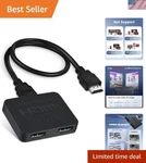 Hdmi Splitter 4k 60hz, 1 In 2 Out-not Extended Displayonly Mirr.... Fixed Price $54.99.