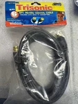 2x Trisonic 6ft Rg59 Coaxial Cable Gold F Connectors Tv Satellite. Fixed Price $11.50.