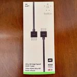 Belkin Ultra Hd High Speed Hdmi Cable 2m / 6.6ft For Apple Tv 4k Av10175ds2m-blk. Fixed Price $10.75.