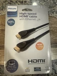 Philips 10' Basic Hdmi High Speed Cable With Ethernet - Black. Fixed Price $10.00.