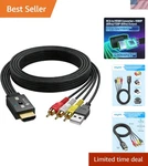 1080p Rca To Hdmi Converter-not Bi-directional-compact Cable Design- 4:3/16:9.... Fixed Price $35.99.