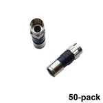 50 Ppc Ex6xl Plus Coax Rg6 Connectors Approved Directv Dish. Fixed Price $16.95.