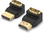 Vce Hdmi 90 And 270 Degree Adapter 2-pack, Right Angle Male To Black. Fixed Price $8.29.