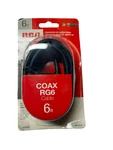 Rca 6 Ft. Black Digital Rg6 Coaxial Cable Vh606r. Fixed Price $8.49.