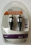 Ativa High Speed Hdmi Cable With Ethernet, 12 Ft, *new-sealed*. Fixed Price $7.80.