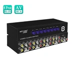 Mt-viki 8 Port Rca Switcher 8-way Av Selector Box Audio Video Switch For Tv Sate. Fixed Price $34.19.