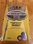Monster Thx Component Video 500 3 Rca 24k Connector Cables! New! 8 Ft! Jb. Fixed Price $10.00.