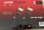 2-pack Wirelogic 8 Feet Ruby Hdmi Cable, Supports 4k Resolutions. Fixed Price $23.55.