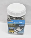 Ideal Compression F-connectors 50 Pack Indoor/outdoor Use 92-650p Rg-6 Rg-6q. Fixed Price $24.40.