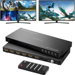 4k Hdmi Multiviewer Switch 4x2 With Pip, Portta Quad Multi Viewer 3.5mm Audio. Fixed Price $79.96.