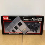 Quantum International Vhs Video Cassette Rewinder Automatic Eject E134988 Grey. Fixed Price $39.00.
