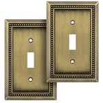 Henne Bery Sunken Pearls Heavy Duty Decorative Wall Plate Switch Outlet. Fixed Price $20.99.