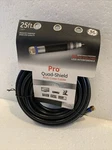 Ge 25' Pro Quad Shield Rg6 Coax Cable 3ghz Digital By Jasco Audio & Video. Fixed Price $16.00.