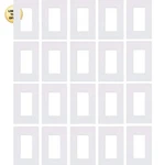 Claro 20 Pack White Gloss 1 Gang Wall Plate For Decorator Switches. Fixed Price $170.97.