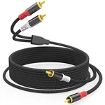 Hosongin Rca Audio Cable 25ft - Dual Shielded 25ft-1pack, Black Braid Jacket. Fixed Price $21.72.