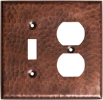 Monarch Pure Copper Hammered Single Switch / Duplex Wall Plate. Fixed Price $30.99.