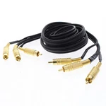 Leviton C5455-6go Black 6ft. Deluxe Stereo Dubbing Cable W/ Gold Connections. Fixed Price $14.24.