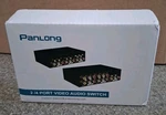 New Panlong 4-way Av Switch 2/4 Port Video Audio Black Nib. Fixed Price $14.95.