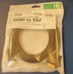 Qvs Hdmi To Vga Converter Cable 10ft 1080p Adapter Laptop Pc Monitor-sealed. Fixed Price $30.22.