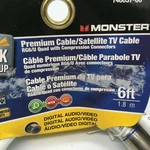 Monster Cable Just Hook It Up 6 Ft. Video Coaxial Cable. Digital Audio/video. Fixed Price $8.99.