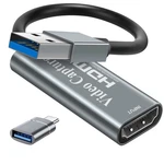 Papeaso Video Capture Cards, 4k Hdmi To Usb 3.0 Device, Silver. Fixed Price $24.53.