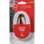 Rca 6 Ft. White Digital Rg6 Coaxial Cable Vh606whr 079000320630. Fixed Price $11.53.