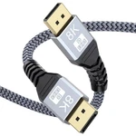 Uvooi 8k Displayport Cable 8ft Dp Cable, Display Port To 8 Feet, Black. Fixed Price $14.76.