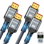 10k 8k Hdmi 2.1 Cable 2-pack 6.6ft, Highwings Certified 48gbps Ultra High Speed. Fixed Price $23.96.