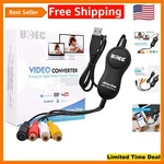 Effortless Vhs To Digital Converter Kit - Usb 2.0 Video Capture For Pcs & Macs. Fixed Price $37.89.