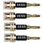 Cncess Cess-187 Banana Plug Connect To Spade Fork Speaker Cable Adapter, 4. Fixed Price $16.43.