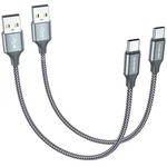 2-pack 1ft Usb Type C Nylon Braided Fast Charging Cable Samsung Galaxy. Fixed Price $16.07.