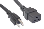 Cablelera North American Power Cord Extension, Nema 5-15p To C19, 10ft, Black. Fixed Price $23.51.