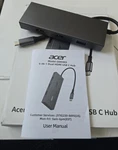 Acer 9-in-1 Usb C Hub 4k Hdmi, Ethernet Adapter, 5gbps Usba 3.0, Sd Card. Fixed Price $17.00.
