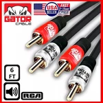 2-rca To Cable Male Stereo Audio Patch Coaxial Cord L/r Gold Plated 6ft. Fixed Price $9.99.