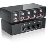 3.5mm Aux + Rca L/r Audio Switch Box 4 In 1 Out Bidirectional, Stereo Swi. Fixed Price $28.22.