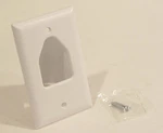 Data Video Audio Media Low Voltage Recessed Single Gang Home Theater Wall Plate. Fixed Price $8.99.