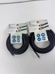 2-pack!! Utilitech 15ft Rg6 Coaxial Quad-shield Cable, Black. Fixed Price $14.99.