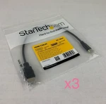 Startech Hdmiacmm1 1ft Hdmi To Mini Cable (lot Of 3). Fixed Price $16.99.