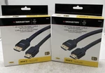 Lot Of 2 Monster 4k Ultra Hd Hdmi Cable W/ Ethernet 30ft Black Jhiu0146. Fixed Price $62.96.