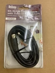 Uninex Rg5906bk: Coaxial Cable W/ Twist-on Connectors, Video 6 Ft. - Black. Fixed Price $7.49.