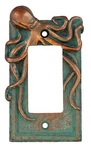 Top Brass Large Octopus/kraken Electrical Cover Wall Plate Bronze/verdigris F.... Fixed Price $24.86.